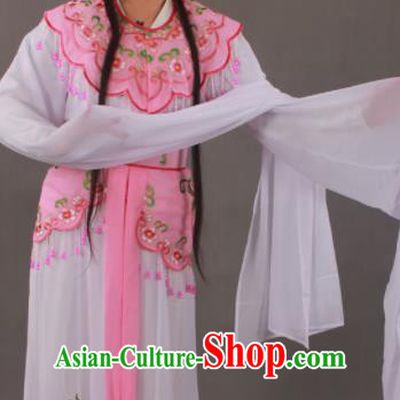 Handmade Traditional Chinese Beijing Opera Peri Pink Dress Ancient Nobility Lady Costumes for Women
