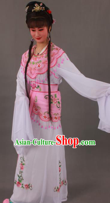 Handmade Traditional Chinese Beijing Opera Peri Pink Dress Ancient Nobility Lady Costumes for Women