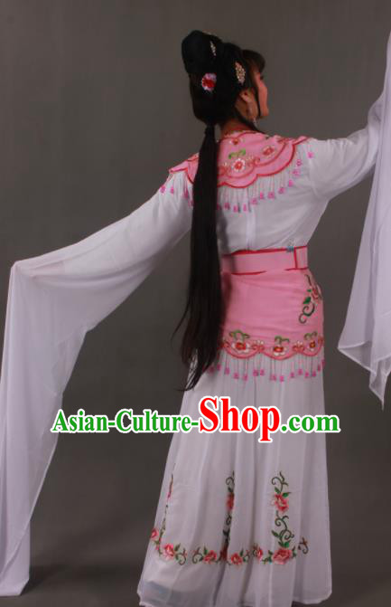Handmade Traditional Chinese Beijing Opera Peri Pink Dress Ancient Nobility Lady Costumes for Women