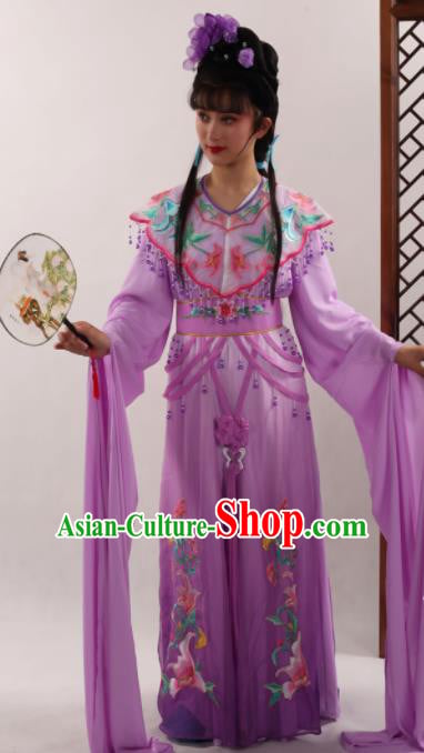 Traditional Chinese Peking Opera Diva Purple Dress Ancient Goddess Princess Costume for Women Traditional Chinese Peking Opera Diva Purple Dress Ancient Goddess Princess Costume for Women