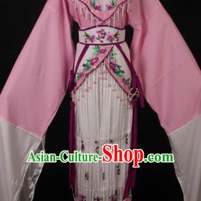 Traditional Chinese Shaoxing Opera Diva Lin Daiyu Pink Dress Ancient Peking Opera Princess Costume for Women