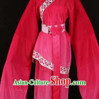 Chinese Traditional Shaoxing Opera Rosy Dress Ancient Peking Opera Maidservant Xi Shi Costume for Women