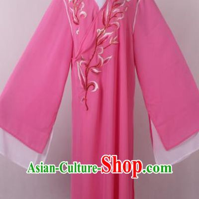 Traditional Chinese Shaoxing Opera Niche Liang Shanbo Rosy Robe Ancient Gifted Scholar Costume for Men