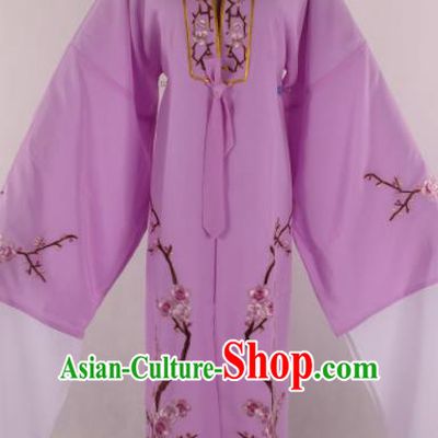 Traditional Chinese Shaoxing Opera Niche Purple Robe Ancient Childe Scholar Costume for Men