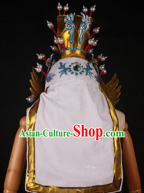 Traditional Chinese Shaoxing Opera Takefu Hat Ancient General Helmet Headwear for Men Traditional Chinese Shaoxing Opera Takefu Hat Ancient General Helmet Headwear for Men