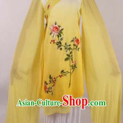 Chinese Traditional Shaoxing Opera Buddhist Nun Yellow Dress Ancient Peking Opera Actress Costume for Women