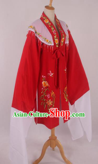 Chinese Traditional Shaoxing Opera Red Cloak Ancient Peking Opera Actress Costume for Women Chinese Traditional Shaoxing Opera Red Cloak Ancient Peking Opera Actress Costume for Women