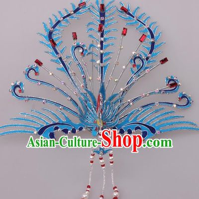 Traditional Chinese Shaoxing Opera Diva Phoenix Coronet Hairpins Ancient Princess Hair Accessories Headwear for Women