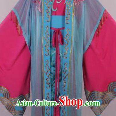 Chinese Traditional Beijing Opera Actress Rosy Dress Ancient Peking Opera Court Queen Costume for Women