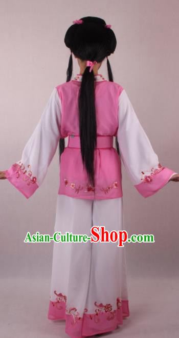 Professional Chinese Beijing Opera Servant Girl Pink Clothing Ancient Traditional Peking Opera Costume for Women Professional Chinese Beijing Opera Servant Girl Pink Clothing Ancient Traditional Peking Opera Costume for Women