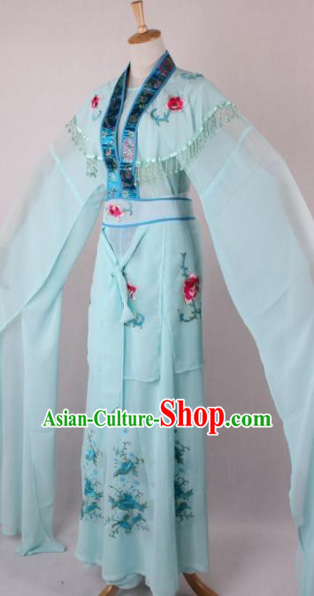 Professional Chinese Beijing Opera Nobility Lady Blue Dress Ancient Traditional Peking Opera Costume for Women Professional Chinese Beijing Opera Nobility Lady Blue Dress Ancient Traditional Peking Opera Costume for Women
