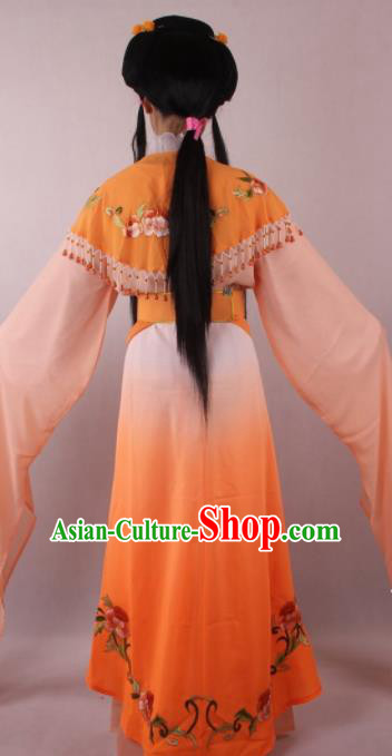 Professional Chinese Beijing Opera Rich Lady Orange Dress Ancient Traditional Peking Opera Diva Costume for Women Professional Chinese Beijing Opera Rich Lady Orange Dress Ancient Traditional Peking Opera Diva Costume for Women