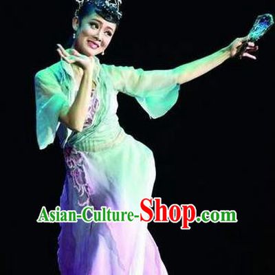 Traditional Chinese Classical Dance Dian Jiang Chun Costume Solo Ballet Dance Dress for Women