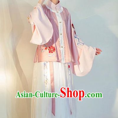 Chinese Ancient Nobility Lady Hanfu Dress Traditional Ming Dynasty Replica Costumes for Women