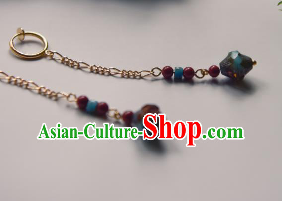 Chinese Ancient Princess Ear Accessories Traditional Hanfu Earrings for Women Chinese Ancient Princess Ear Accessories Traditional Hanfu Earrings for Women