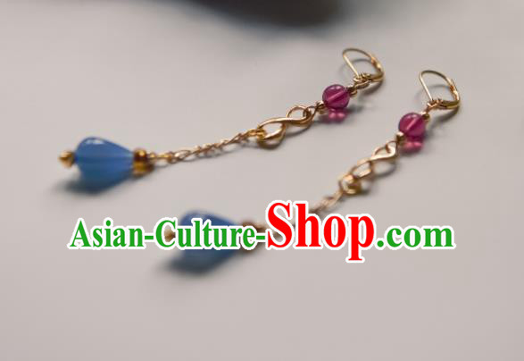 Chinese Ancient Princess Tassel Ear Accessories Traditional Hanfu Earrings for Women Chinese Ancient Princess Tassel Ear Accessories Traditional Hanfu Earrings for Women