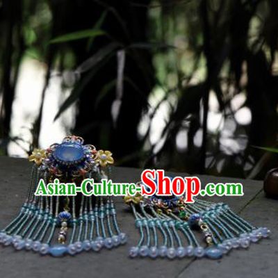 Chinese Ancient Princess Hair Accessories Tassel Hair Claw Traditional Hanfu Hairpins for Women