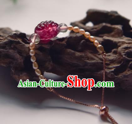 Chinese Ancient Jewelry Accessories Pearls Bracelet Traditional Hanfu Bangle for Women Chinese Ancient Jewelry Accessories Pearls Bracelet Traditional Hanfu Bangle for Women