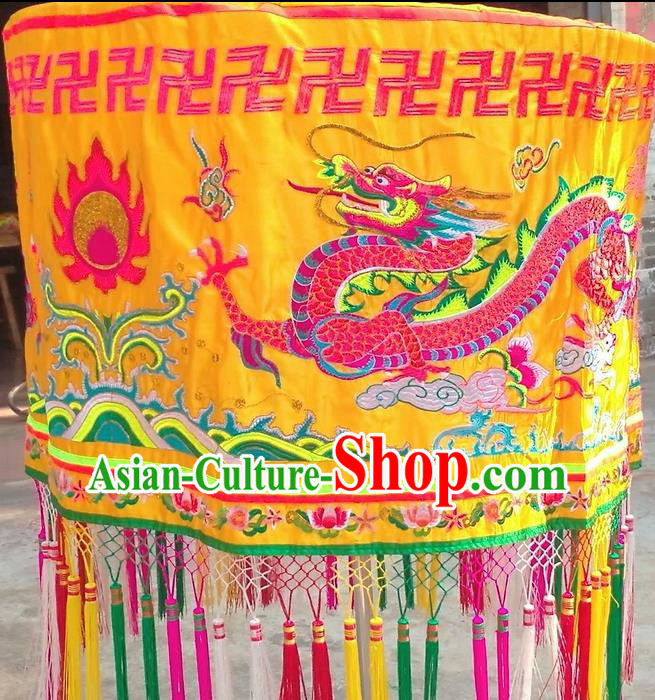 Chinese Traditional Temple Umbrella Flag Dragon Boat Competition Embroidered Dragon Flag Chinese Traditional Temple Umbrella Flag Dragon Boat Competition Embroidered Dragon Flag