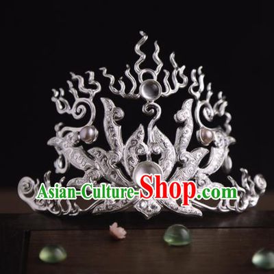 Chinese Ancient Princess Hair Crown Hairpins Traditional Hanfu Hair Accessories for Women