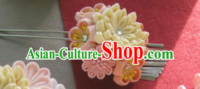 Japanese Geisha Courtesan Chrysanthemum Hairpin Traditional Yamato Kimono Hair Accessories for Women Japanese Geisha Courtesan Chrysanthemum Hairpin Traditional Yamato Kimono Hair Accessories for Women