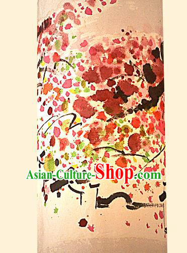 Chinese Traditional Spring Festival Ink Painting Plum Hanging Lantern Handmade Palace Lanterns Chinese Traditional Spring Festival Ink Painting Plum Hanging Lantern Handmade Palace Lanterns