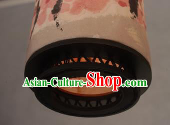 Chinese Traditional Spring Festival Ink Painting Plum Hanging Lantern Handmade Palace Lanterns Chinese Traditional Spring Festival Ink Painting Plum Hanging Lantern Handmade Palace Lanterns