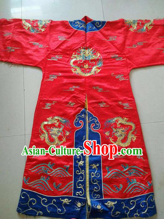 Chinese Traditional Tang Suit Embroidered Red Cheongsam National Costume Qipao Dress for Women Chinese Traditional Tang Suit Embroidered Red Cheongsam National Costume Qipao Dress for Women