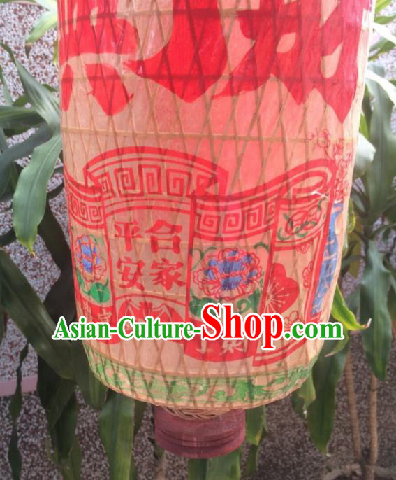 Chinese Traditional New Year Hanging Lantern Handmade Bamboo Weaving Palace Lanterns Chinese Traditional New Year Hanging Lantern Handmade Bamboo Weaving Palace Lanterns