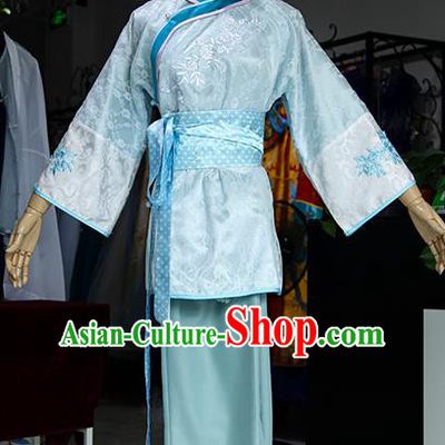 Chinese Ancient Drama Maidservants Costumes Traditional Qing Dynasty Dress for Women
