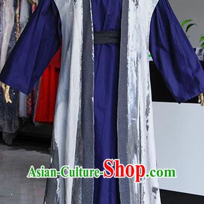 Chinese Ancient Drama Costumes Traditional Ming Dynasty Swordsman Clothing for Men
