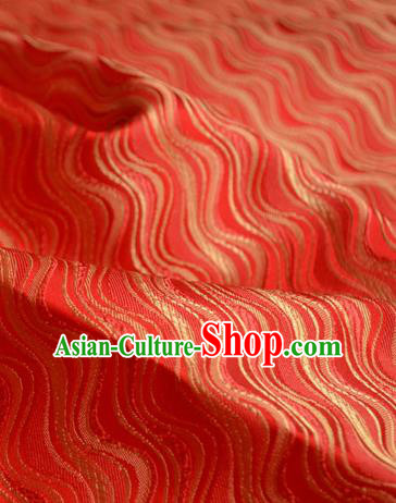 Traditional Chinese Royal Pattern Design Red Brocade Silk Fabric Asian Satin Material Traditional Chinese Royal Pattern Design Red Brocade Silk Fabric Asian Satin Material