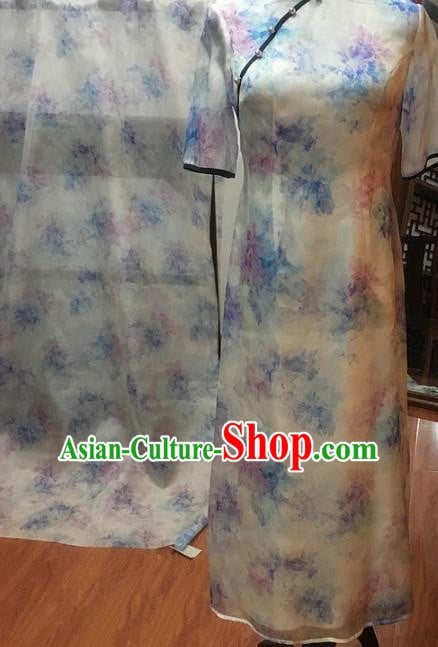 Chinese Traditional Peony Pattern Design Beige Silk Fabric Brocade Asian Satin Material Chinese Traditional Peony Pattern Design Beige Silk Fabric Brocade Asian Satin Material