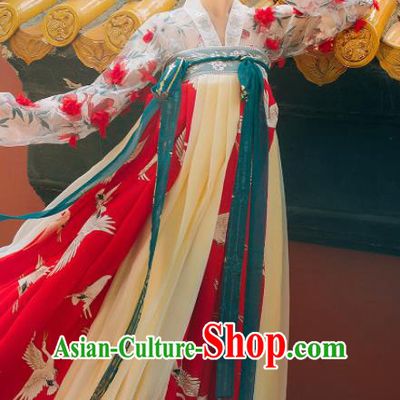 Traditional Chinese Tang Dynasty Court Maid Hanfu Dress Ancient Imperial Consort Replica Costumes for Women