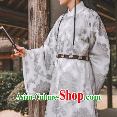 Traditional Chinese Ming Dynasty Childe Hanfu Clothing Ancient Prince Swordsman Replica Costumes for Men