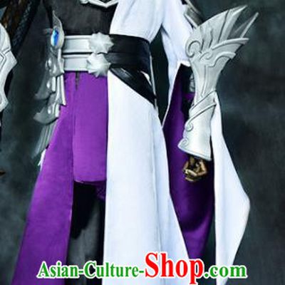 Chinese Ancient Drama Cosplay General Armor Clothing Traditional Hanfu Swordsman Costume for Men