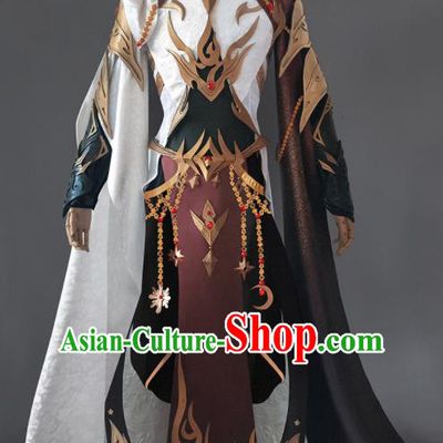 Chinese Ancient Drama Cosplay Royal Highness General Armor Clothing Traditional Hanfu Swordsman Costume for Men
