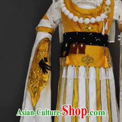 Chinese Ancient Cosplay Monk Clothing Traditional Hanfu Swordsman Costume for Men