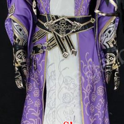 Chinese Ancient Drama Cosplay Young Knight Prince Purple Clothing Traditional Hanfu Swordsman Costume for Men