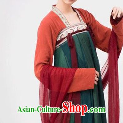 Chinese Traditional Tang Dynasty Palace Attendant Replica Costumes Ancient Court Maid Hanfu Dress for Women