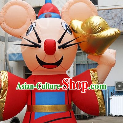 Chinese New Year Decorations Giant Inflatable Rats Complete Set