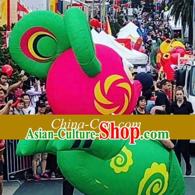 Chinese New Year Decorations Parade Giant Inflatable Lucky Rat Complete Set