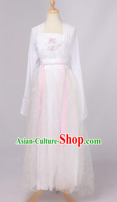 Chinese Ancient Cosplay Fairy Swordsman White Dress Traditional Hanfu Princess Costume for Women Chinese Ancient Cosplay Fairy Swordsman White Dress Traditional Hanfu Princess Costume for Women