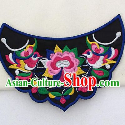 Chinese Ancient Handmade Embroidered Birds Patch Traditional Embroidery Appliqu Craft for Women