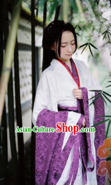 Chinese Traditional Cosplay Fairy Imperial Consort White Dress Custom Ancient Swordswoman Princess Costume for Women