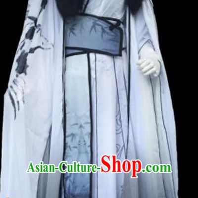 Custom Chinese Ancient Cosplay Taoist Priest Clothing Traditional Swordsman Royal Highness Costume for Men