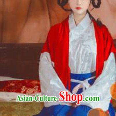 Chinese Traditional Cosplay Maidservants Dress Custom Ancient Swordswoman Costume for Women
