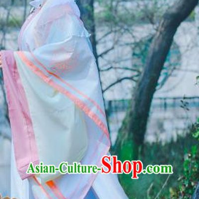 Traditional Chinese Cosplay Princess Imperial Consort Pink Dress Ancient Swordswoman Costume for Women