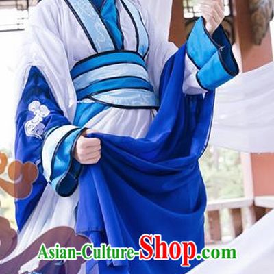 Custom Chinese Ancient Young Male Taoist Priest Clothing Traditional Cosplay Knight Swordsman Costume for Men