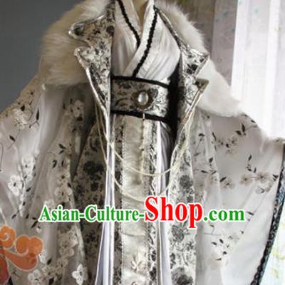 Custom Chinese Ancient Crown Prince Clothing Traditional Cosplay Emperor Swordsman Costume for Men